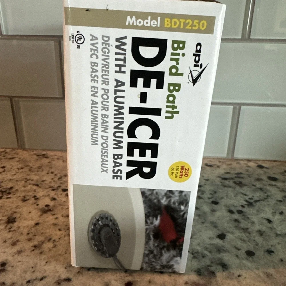 API Bird Bath De-Icer w/Aluminum Base, 250 Watt Model BDT250 LOCKNDRY Compatible